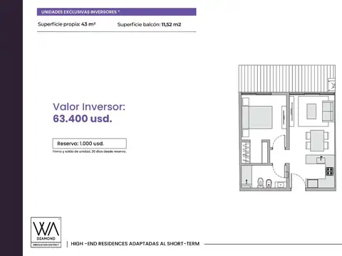 Departamento en Venta con 1 cocheras