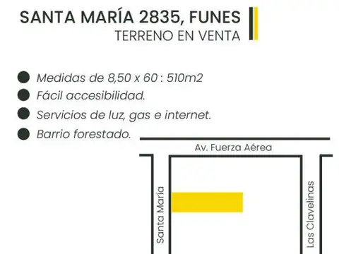 Terreno en Venta de 510,0 m2