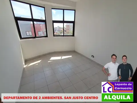 DEPARTAMENTO DE 2 AMBIENTES EN ALQUILER EN SAN JUSTO CENTRO