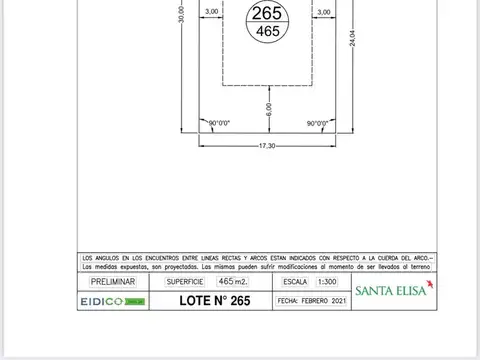 Terreno en Venta de 465,0 m2
