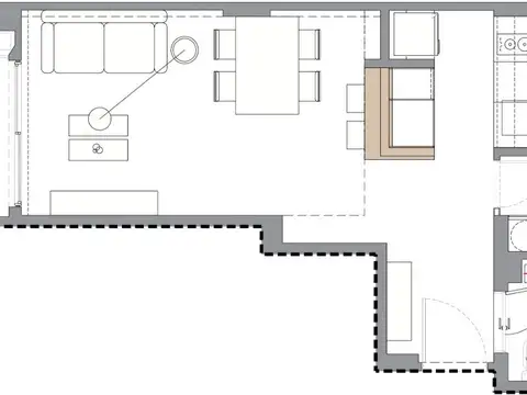 Departamento en Alquiler Temporal de 2 ambientes