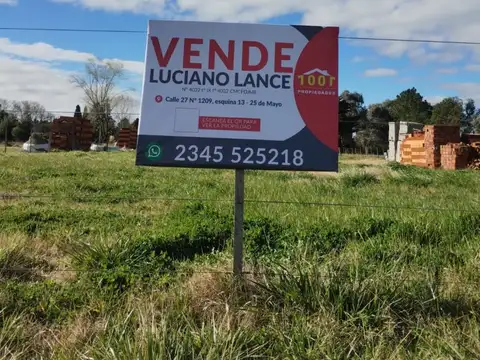 Terreno en Venta en 25 De Mayo, USD 32.000