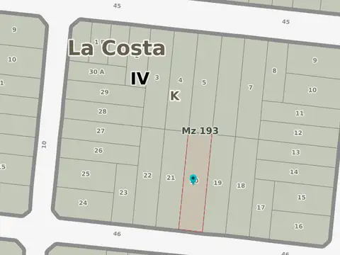 Terreno en Venta en Santa Teresita, USD 12.000