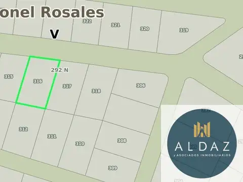 Terreno en Venta 20  mts Fondo