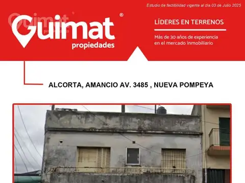 ALCORTA, AMANCIO AV.  al 3400