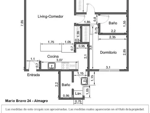 Departamento en Venta de 3 ambientes