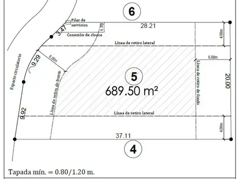 Terreno en Venta de 690,0 m2