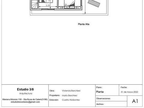 Casa 4 ambientes con 1 baño