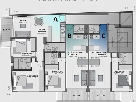 Departamento en Venta de 2 ambientes