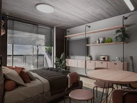 Departamento Monoambiente Ovidio Lagos 834  HOWO BY MILO LOCKETT