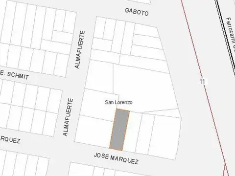 Marquez esq. con colectora ruta 11