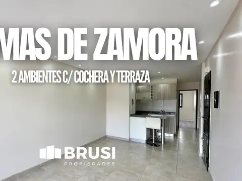 DEPARTAMENTO EN VENTA EN LOMAS DE ZAMORA - 2 AMBIENTES - FINANCIACION - TERRAZA DOBLE - COCHERA