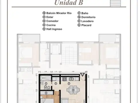 Departamento en Venta con 1 cocheras