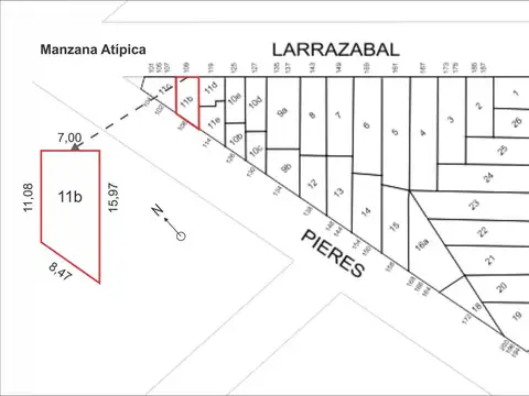 Terreno en Venta de 97,0 m2