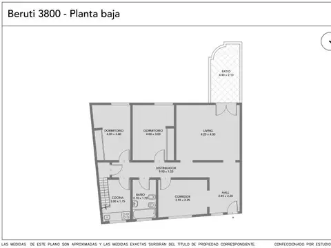 Beruti 3800 , Piso 1