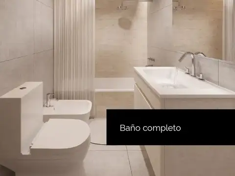Departamento 3 ambientes con 2 baños