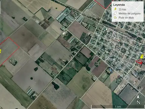 Campo de excelente calidad de suelos sin desperdicios.