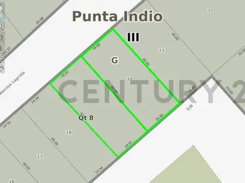 Terreno en Venta en Punta Indio, USD 25.000