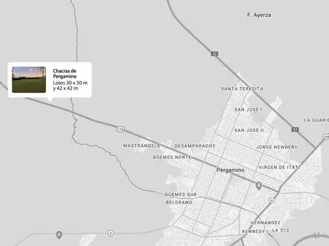 Terreno en Venta en Pergamino, USD 65.000