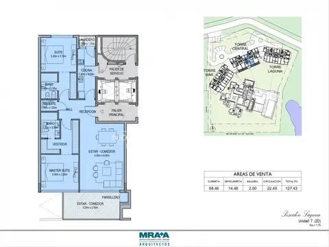 Invierta con financiación frente al mar, departamento de 2 dormitorios con vista a la laguna y la bahía.