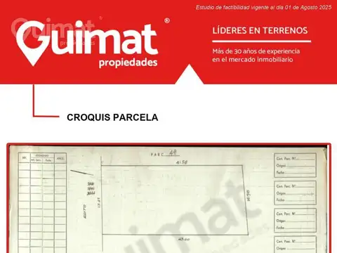 Terreno en Venta de 722,0 m2