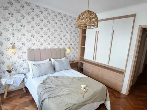 Departamento en Las Heras 2100 de tres ambientes con balcon corrido