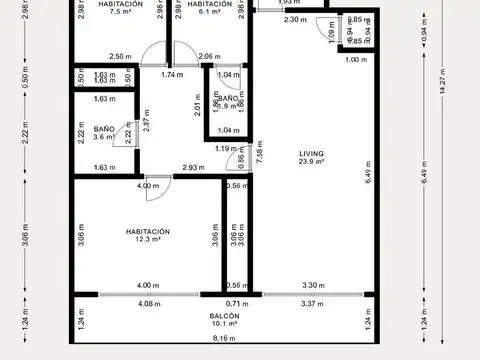 Departamento en Venta de 3 dormitorios