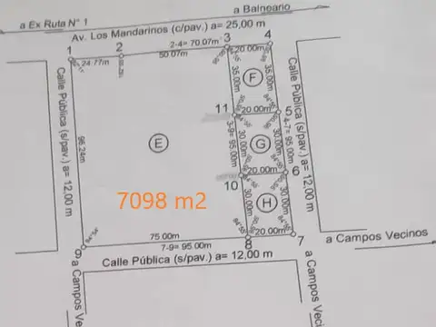 Terreno en Venta en Centro, USD 180.000