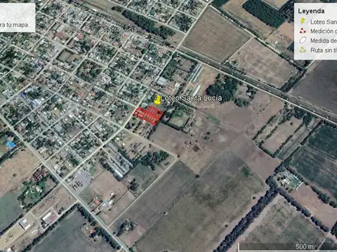 Loteo en Santa Lucía, tranquilidad y servicios !