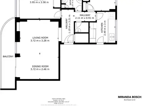 Departamento en Alquiler de 3 ambientes