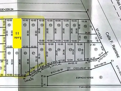 VENTA / TERRENO / LOTEO ROCHA /2 DE ABRIL /RAFAELA