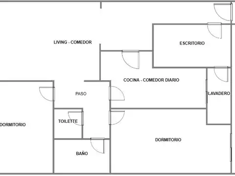 Rivadavia  al  6000*   9º piso al frente - A refaccionar 3 ambientes, balcón, toilette, escritorio