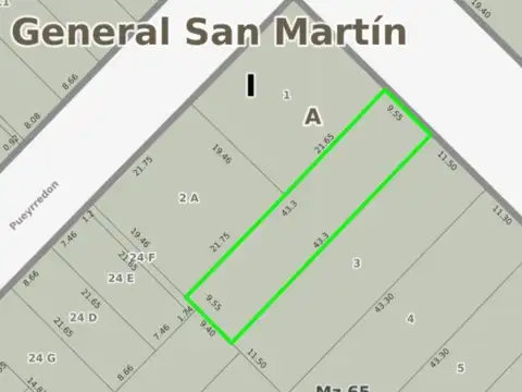 Terreno en venta - 412Mts2 - General San Martín