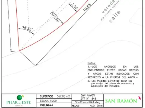 Terreno en Venta de 577,0 m2