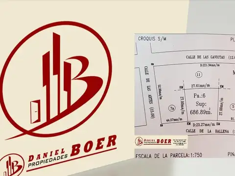 Lote céntrico de 687m2 - Consultar Precio