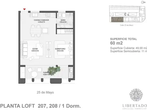 25 de Mayo al 2600 - LOFT 206 / 207