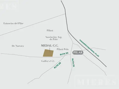 Lote de 1265m² en venta en Medal Country Club