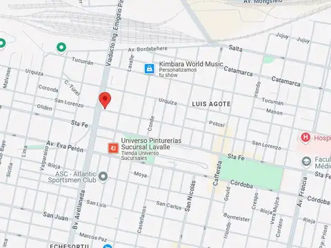 Terreno en Venta 12  mts Fondo