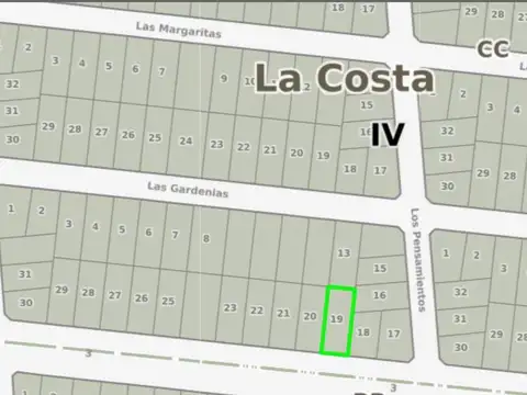 Terreno en Venta 15  mts Frente