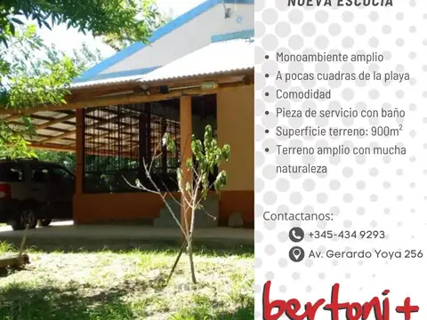 CASA EN NUEVA ESCOCIA, MONOAMBIENTE, COMODO