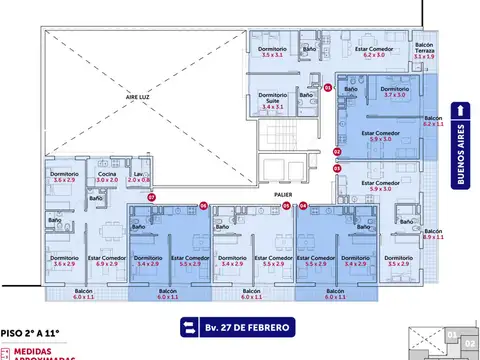 Departamento 2 ambientes con 1 baño