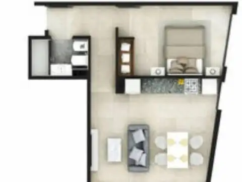 Departamento en Venta en Palermo Soho, USD 122.999