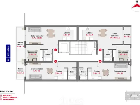 Departamento en Venta en Centro, USD 61.000