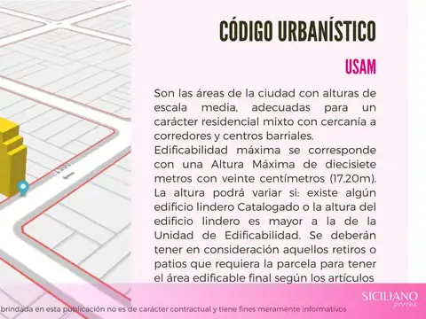 Terreno en Venta 8  mts Frente