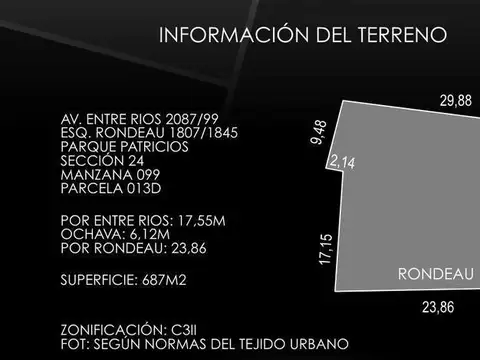 Terreno en Venta de 6200,0 m2