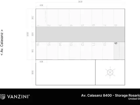 Galpon en Venta 4  mts Frente