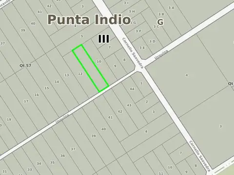 Terreno en Venta en Punta Indio, USD 16.000