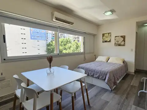 Monoambiente temporario en Recoleta - Piscina y seguridad 24hs