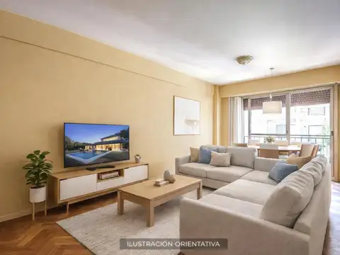 Departamento 3 ambientes con dependencia parque chacabuco