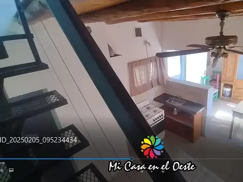 Casa 2 ambientes con 2 baños